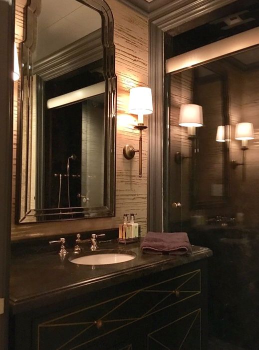 Panelled Residence — Powder room
