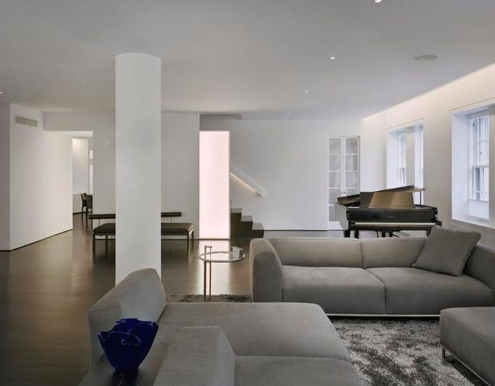 Minimalist Duplex — The full-floor living space